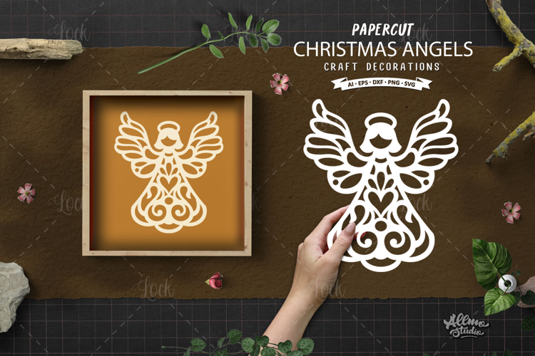 Christmas Angel Ornament SVG