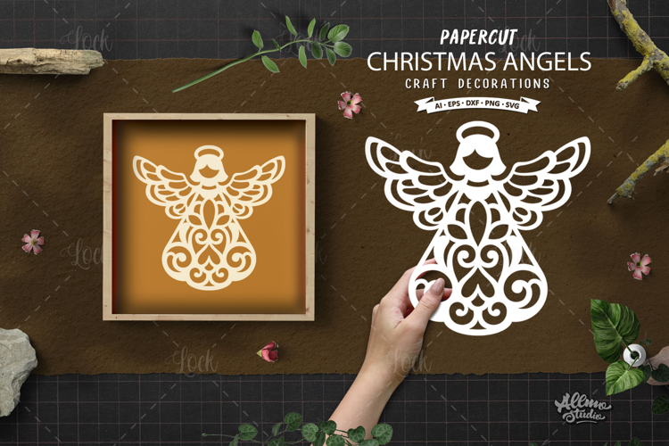 Christmas Angel Ornament SVG