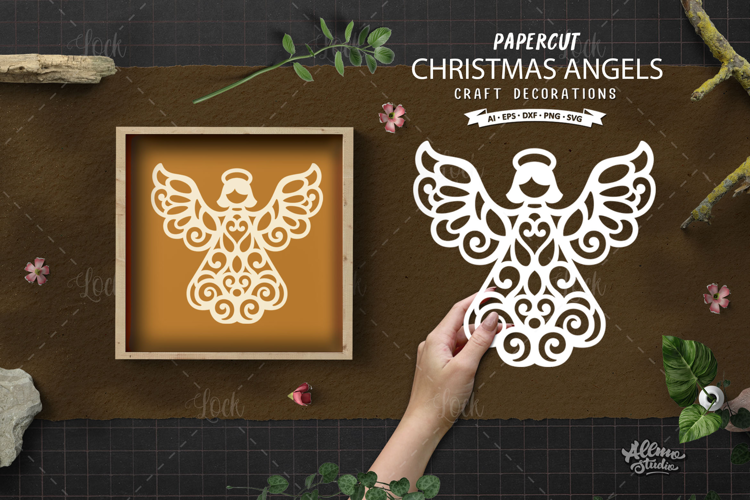 Christmas Angel Ornament SVG
