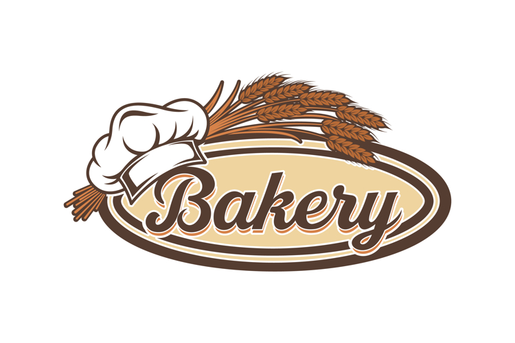Bakery logo design template, vector illustration