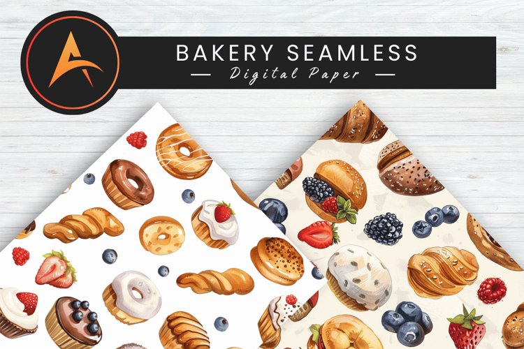 Bakery Seamless Digital Paper