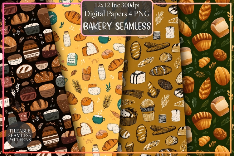 Bakery Seamless Patterns