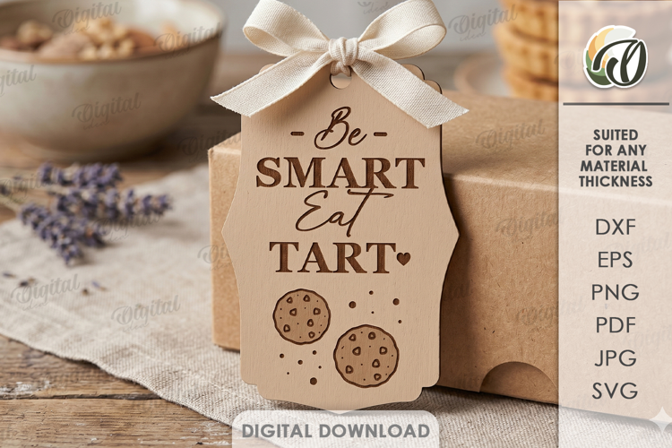 Bakery Tag Lasercut. Store Gift Tag SVG. Cookies