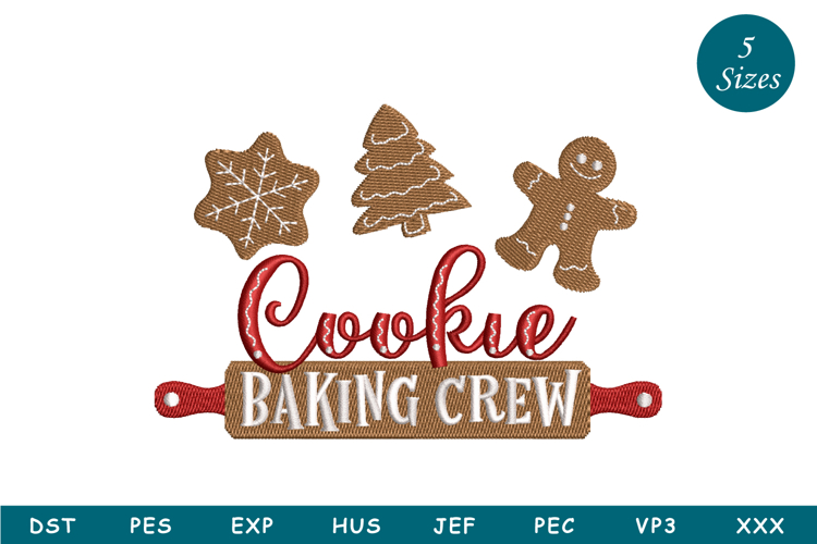 Baking Crew Machine Embroidery
