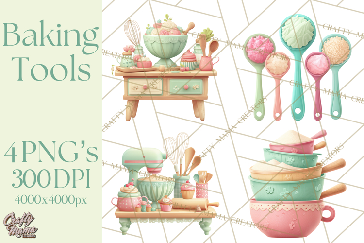 Vintage Baking Tools Clipart, Rolling Pins Whisks Mixing Png