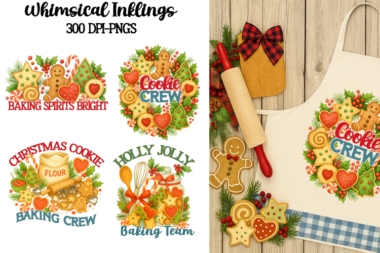 Baking Spirits Bright-Christmas Sublimation/DTF Clipart