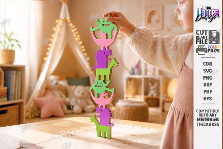 Balance Game Laser Cut | Educational Toy | Kids Laser | CNC example image 1