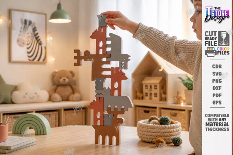 Balance Game Laser Cut | Educational Toy | Kids Laser | CNC