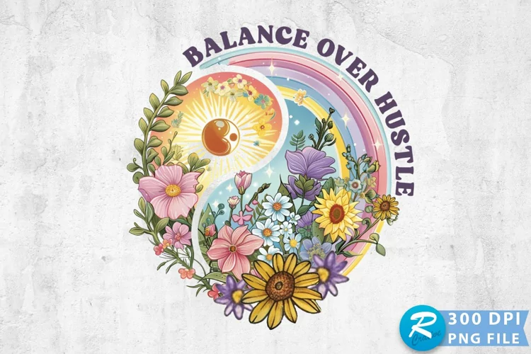 Balance Over Hustle Sublimation PNG