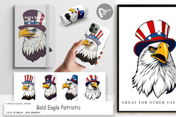 Bald Eagle Clipart Image 23