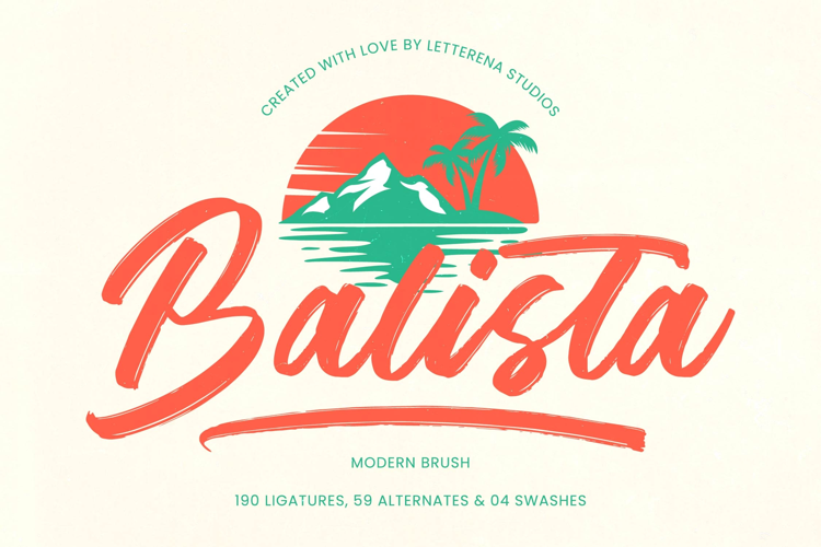 Balista Modern Brush Font