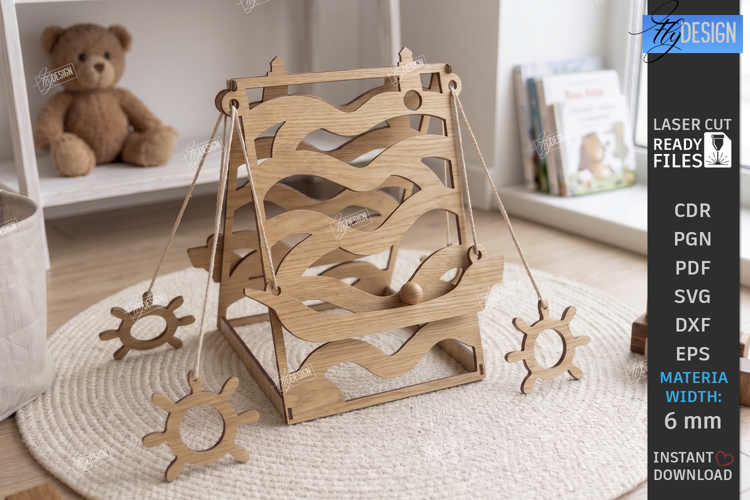Ball Lift Maze Game Laser Cut | Labyrinth Balance Toy | CNC