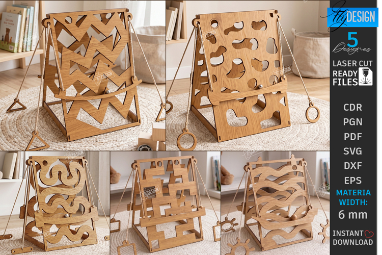 Ball Lift Maze Game Laser Cut Bundle | Labyrinth Balance Toy