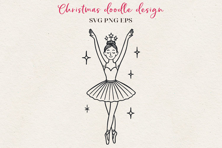 Hand-Drawn Christmas Character | Festive Ink Art SVG PNG EPS