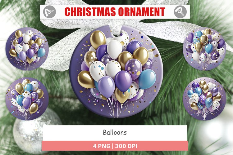 Christmas Ornaments Balloons