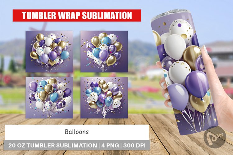 Tumbler Wrap Balloons