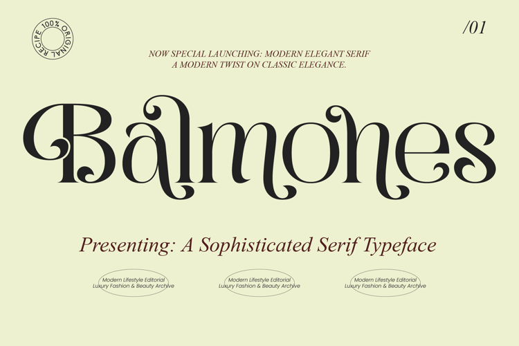 Balmones - Modern Elegant Serif