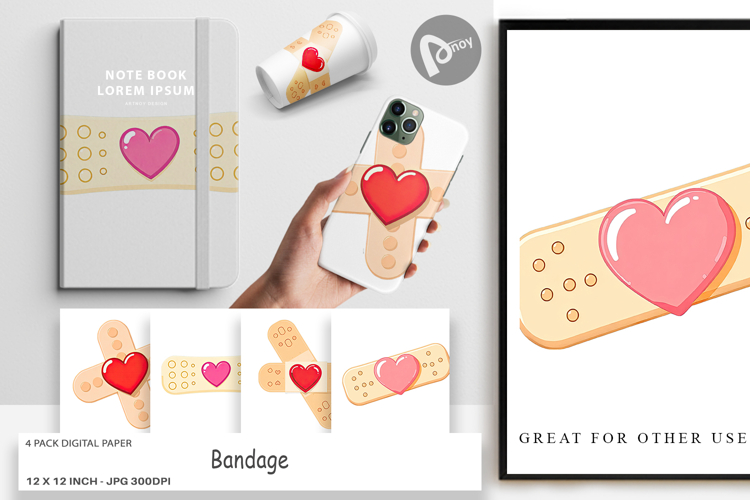 Digital Paper Medical Bandage