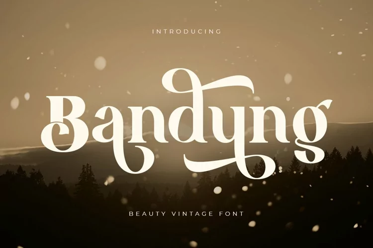 Bandung - Beauty Vintage Ligature Font