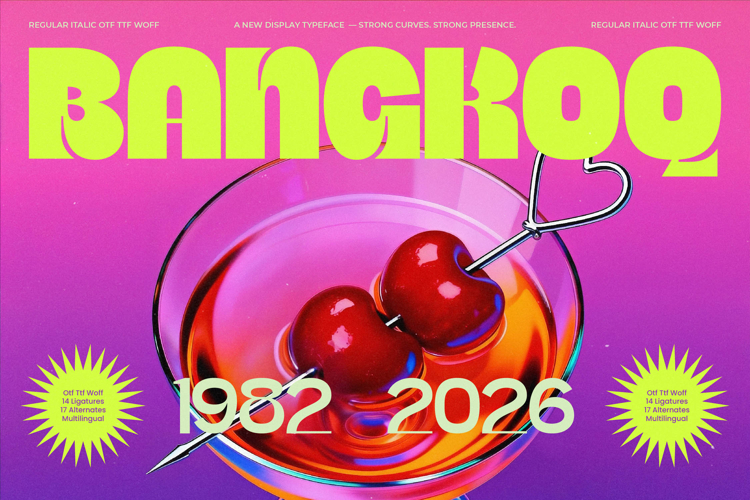 Bangkoq - Groovy Display Sans