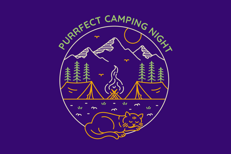 Purrfect Camping Night