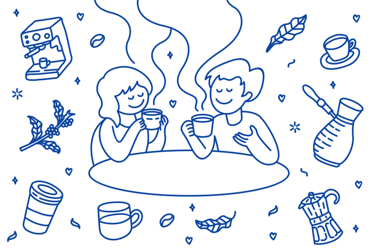 Coffee Shop Doodle Barista Icons