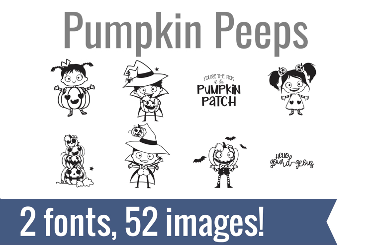 Pumpkin Peeps Dingbats