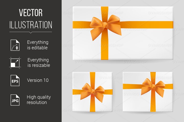 Yellow gift bow example image 1