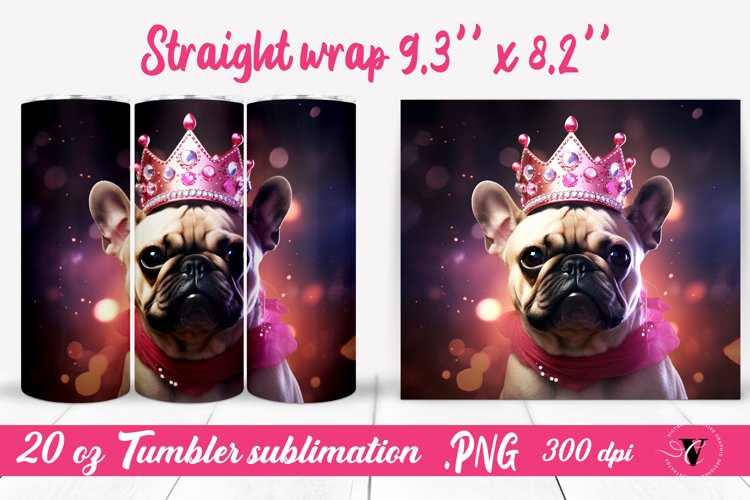 Dog tumbler wrap | Glamour tumbler wrap