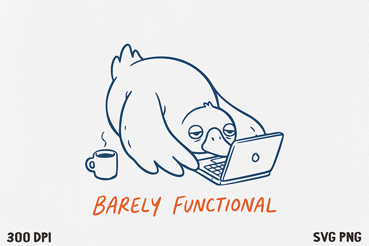Funny Goose Quote SVG and PNG Design
