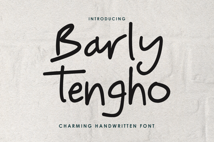 Barly Tengho Charming Casual Handwritten Font