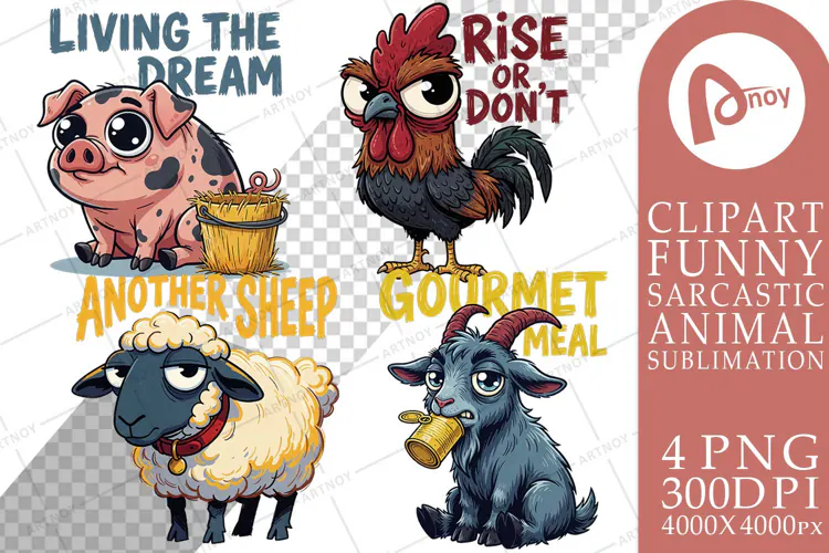 Sarcastic Animals Sublimation