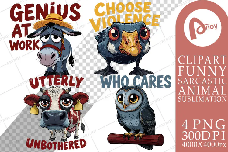 Sarcastic Animals Sublimation