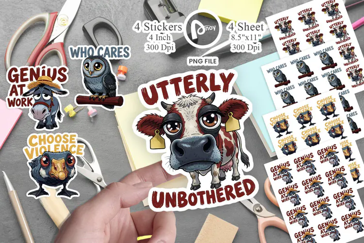 Sarcastic Barnyard Animals Sticker