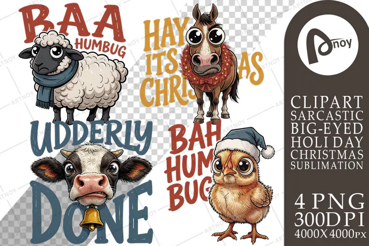 Barnyard Sarcastic Holiday Sublimation