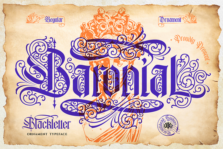 Baronial - Ornament Blackletter