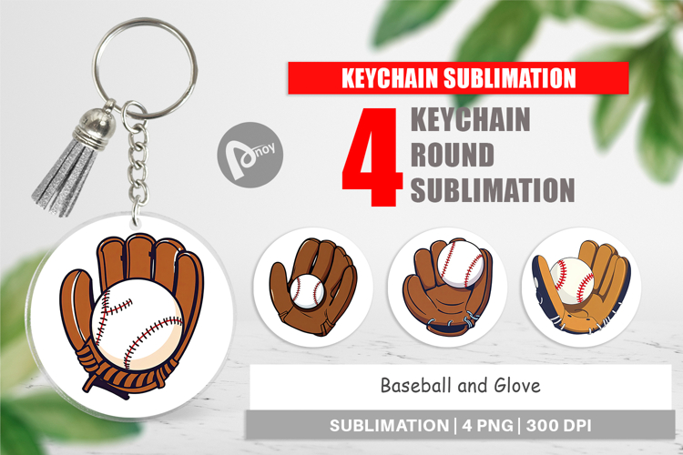Keychain Baseball Glove