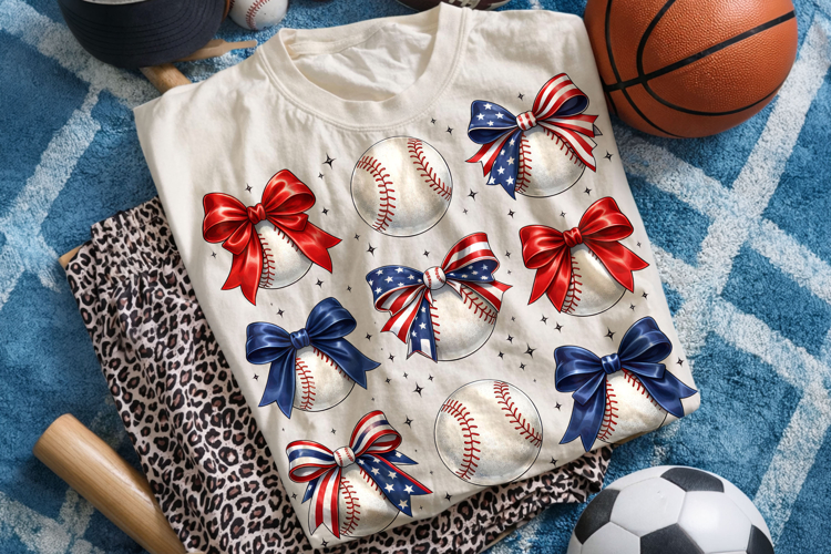 Baseball Coquette Bow PNG, Baseball Game Day PNG, Sports Mom
