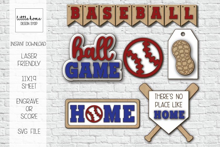 baseball team laser file | baseball sign bundle