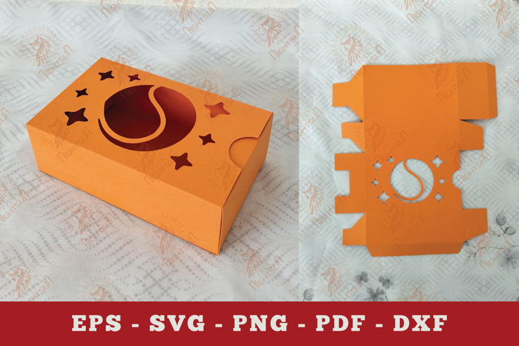 Baseball Gift Box Paper Cut SVG