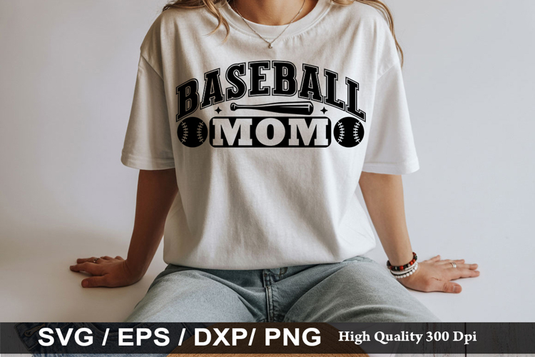 Baseball Mom Shirt Svg