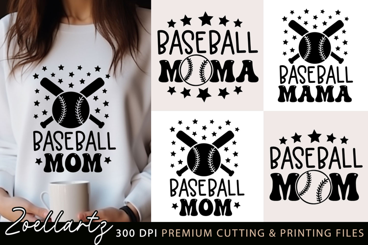 Baseball Mom SVG Cut Files Softball Game SVG Sports SVG