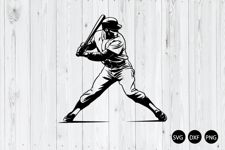 Baseball Player SVG, Baseball SVG, Sport SVG