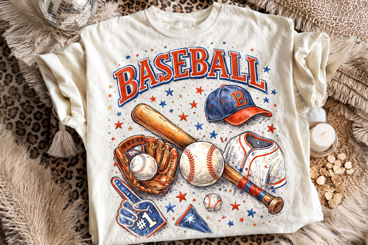 Retro Baseball, Baseball Mom PNG, Game Day PNG, Sports Mama