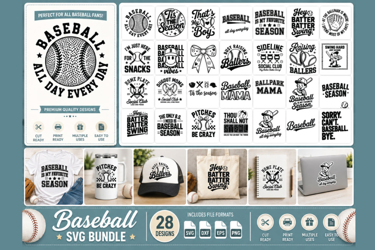 Baseball SVG Bundle