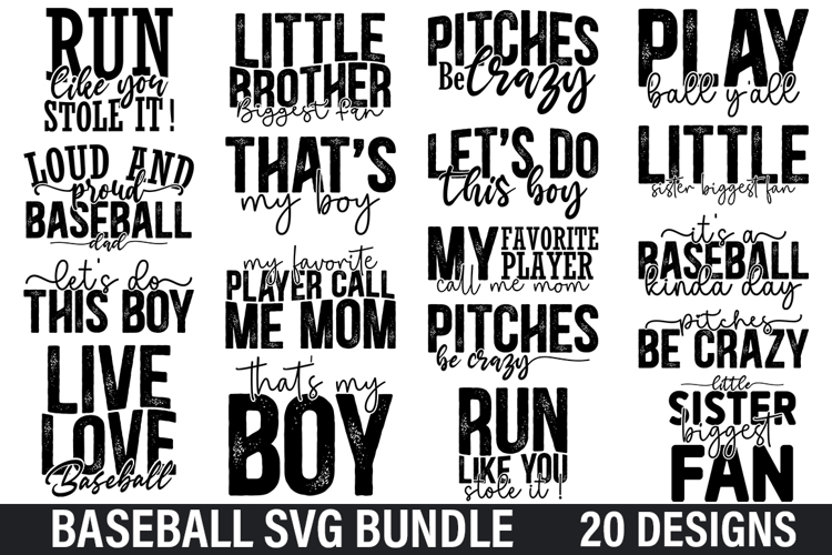 Baseball Decal SVGs