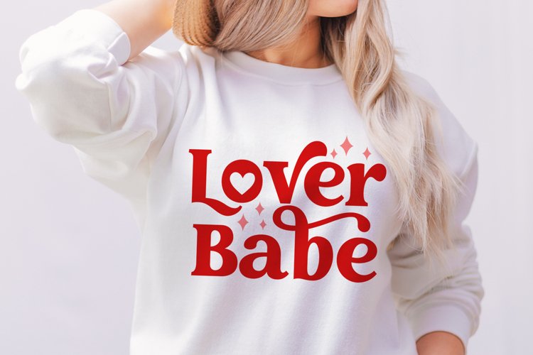 Mom Valentines SVG, Retro Valentines Day, Love babe cut file