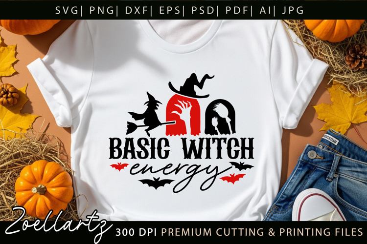 Witchy Halloween SVG for Cricut Spooky T-shirt Mug Design