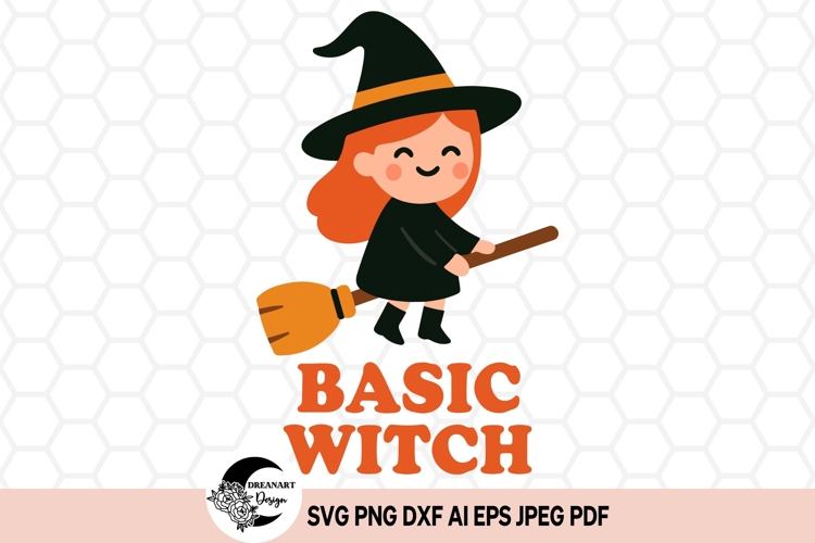 Basic Witch SVG design | Halloween SVG & Clipart