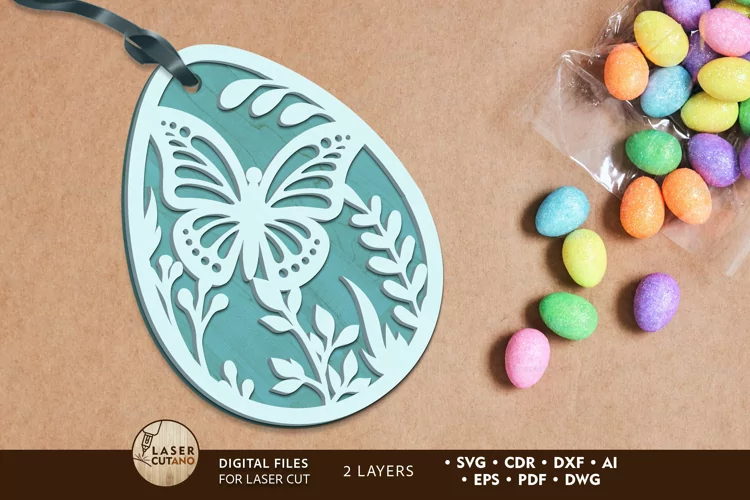 Butterfly Decorative Easter Tag